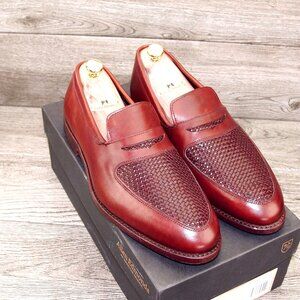 *NIB* $395 Allen Edmonds CARLSBAD Loafer 11 EEE Wide Dark Chili * add $15 Trees
